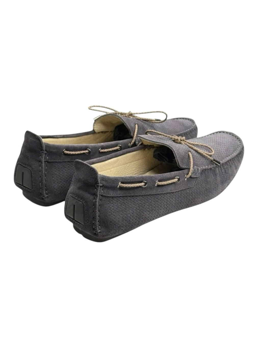 new Jennifer Tattanelli ♔ Driver Driving Shoe Slip On Loafer ♔ Grey Suede ♔ 11 - Picture 3 of 16